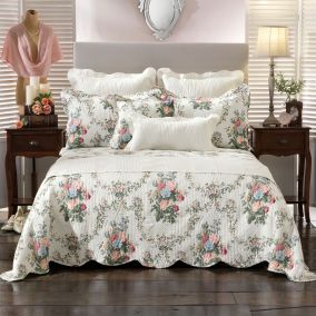 Bianca Shayla White Bedspread Set in All Sizes 