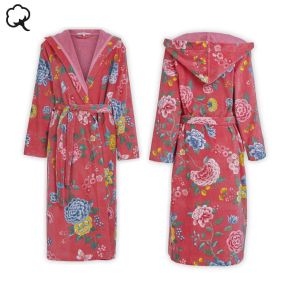 Good Evening Cotton Bath Robe Coral XL by PIP Studio