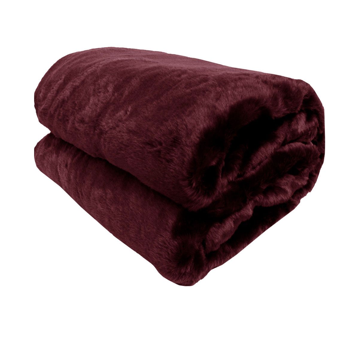Burgundy fur throw 2025