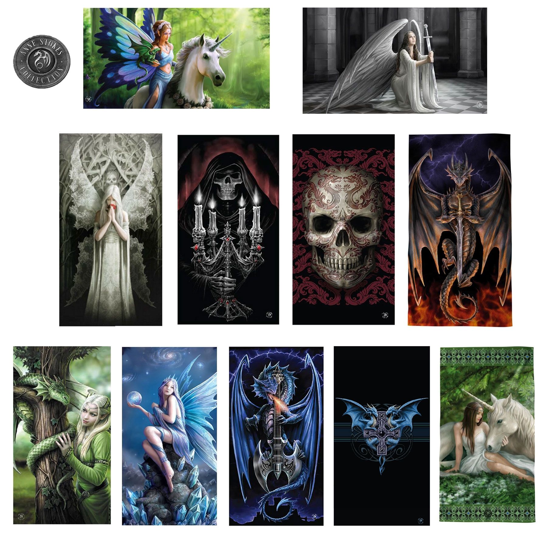 Beach Towel 75 x 150 cm by Anne Stokes Manchester House
