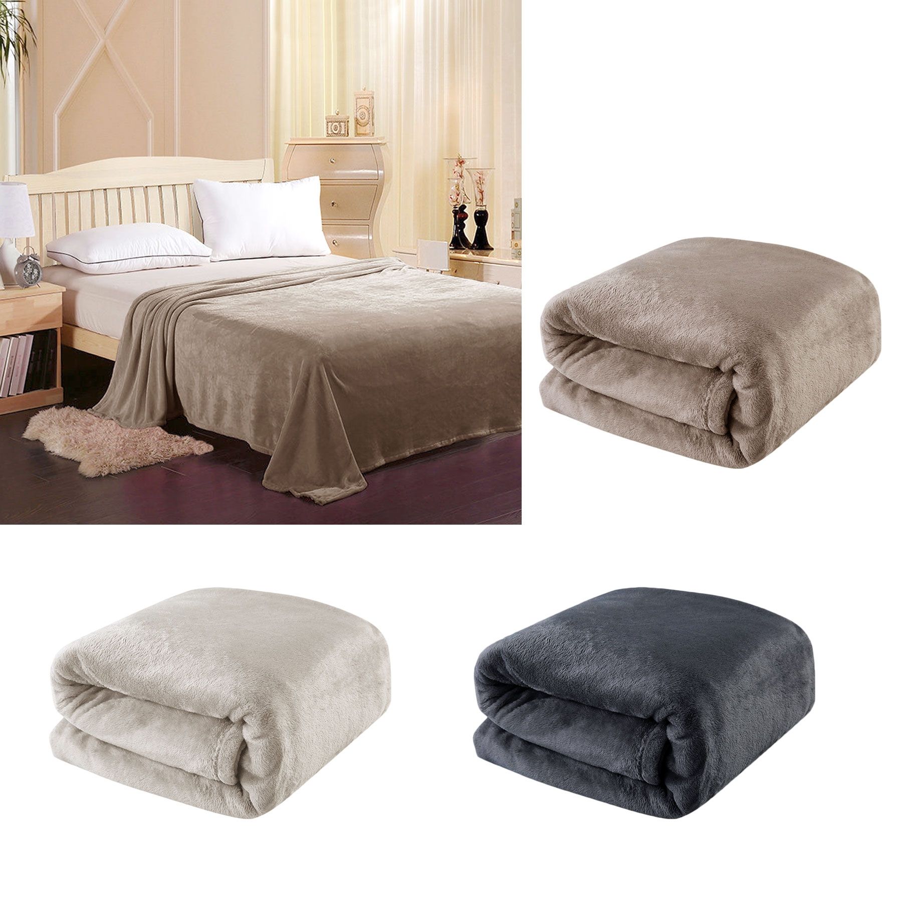 Luxury Light Weight Coral Fleece Blanket