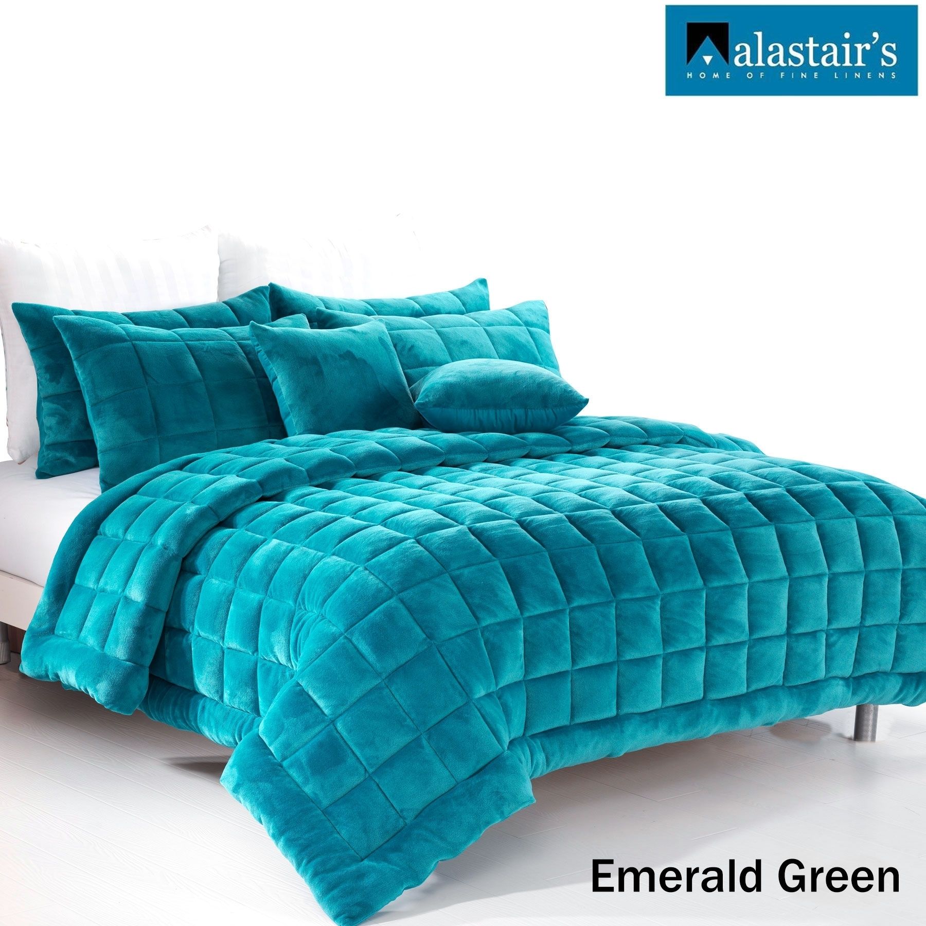 Emerald green shop queen comforter set