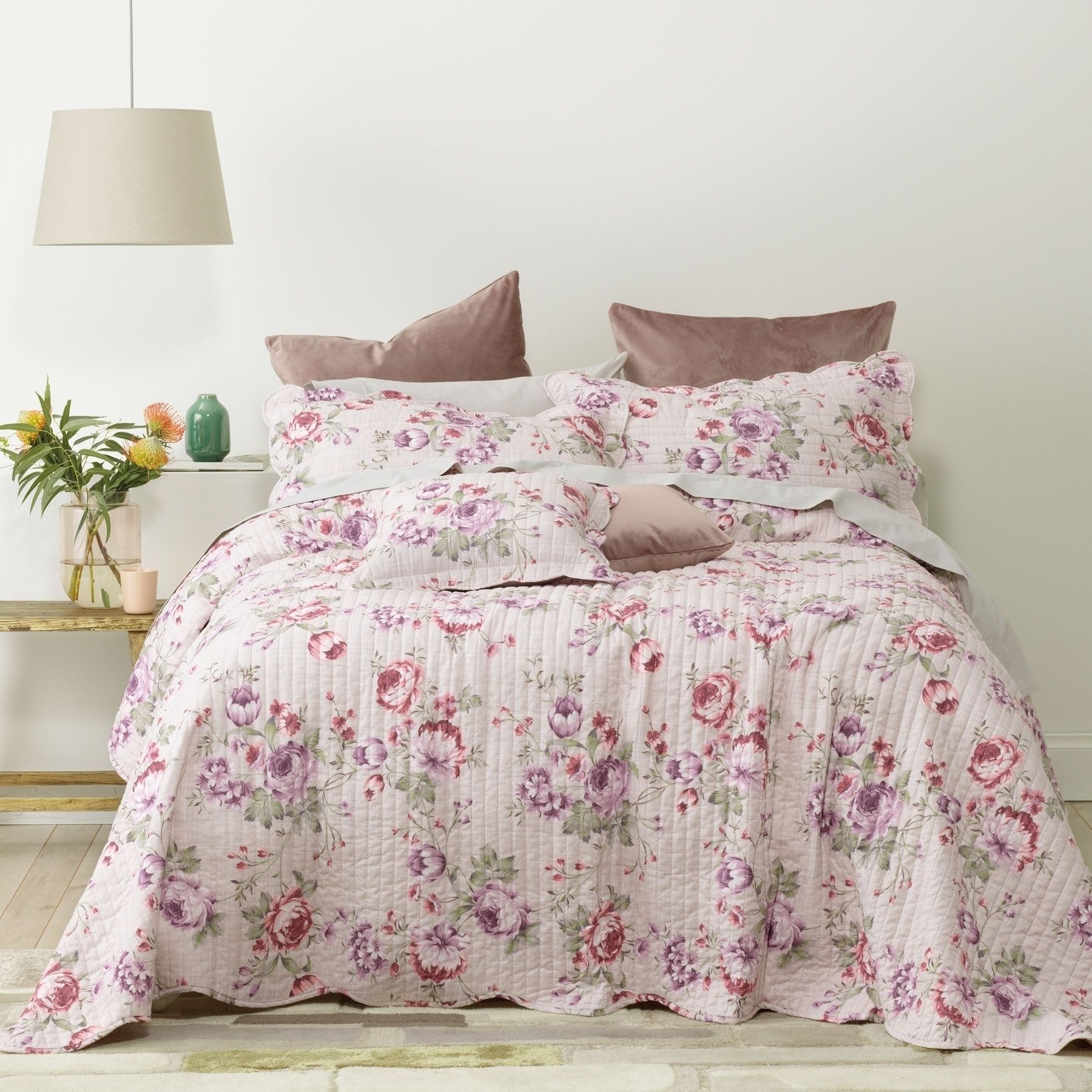 Bianca Rosedale Multi Bedspread Set in All Sizes 