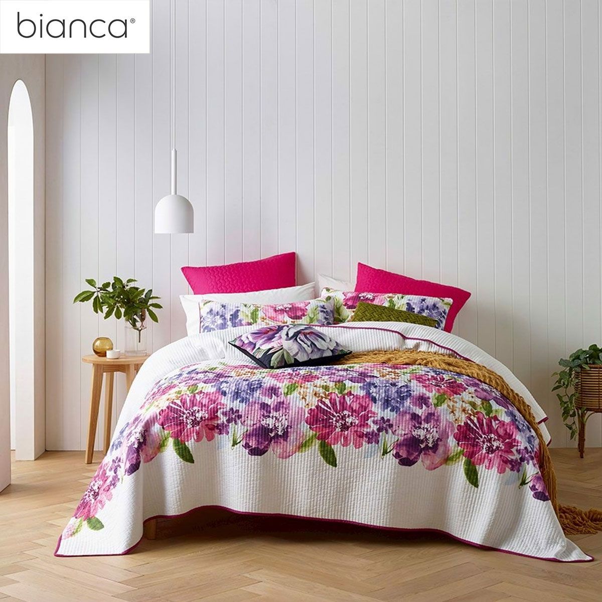 Details about   Zoey Multi Print Floral Bedspread Set or Accessories by Bianca 