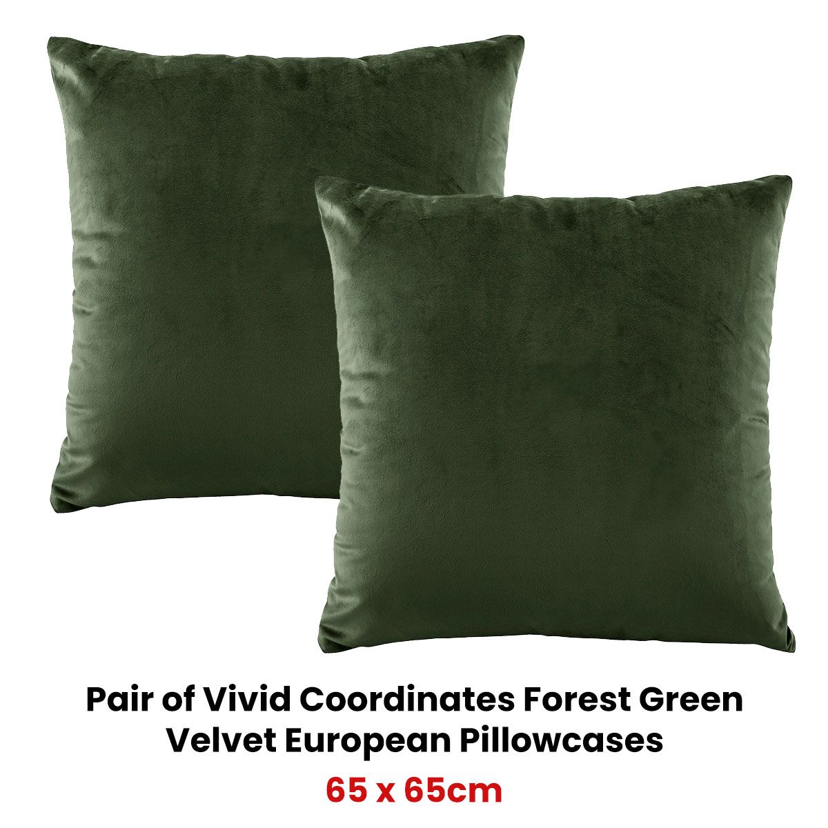 Green velvet european pillowcase discount