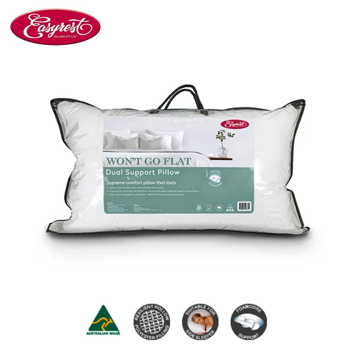 Do down pillows go flat online