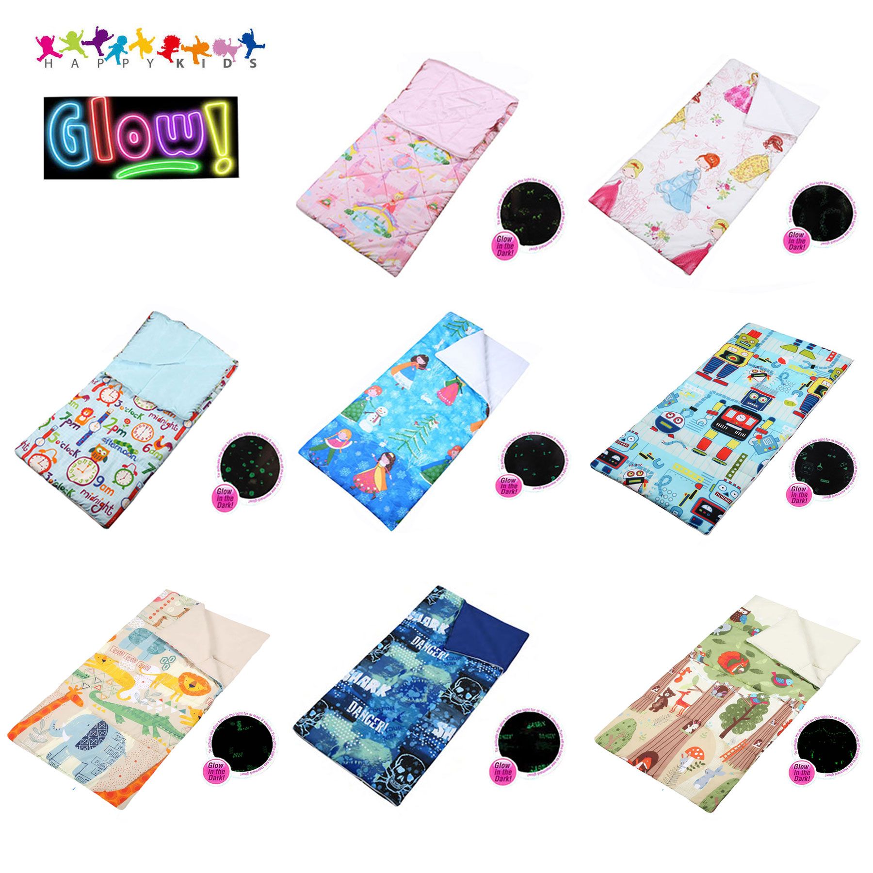 Glow in the dark sleeping bags online