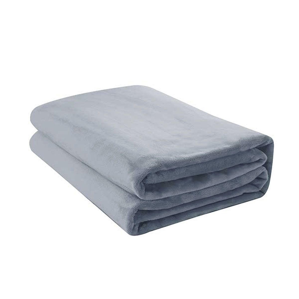 400GSM Super Soft Micro Fleece Blanket Silver by Jason