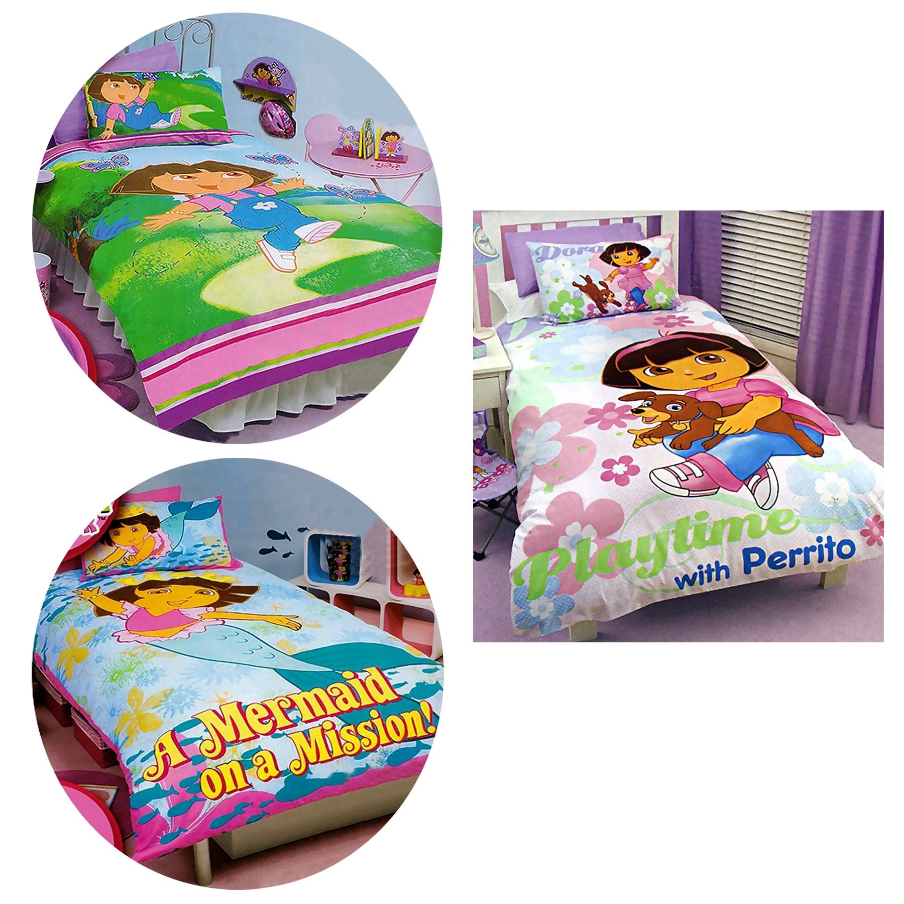 Dora The Explorer Licensed Quilt Cover Set Single by Disney