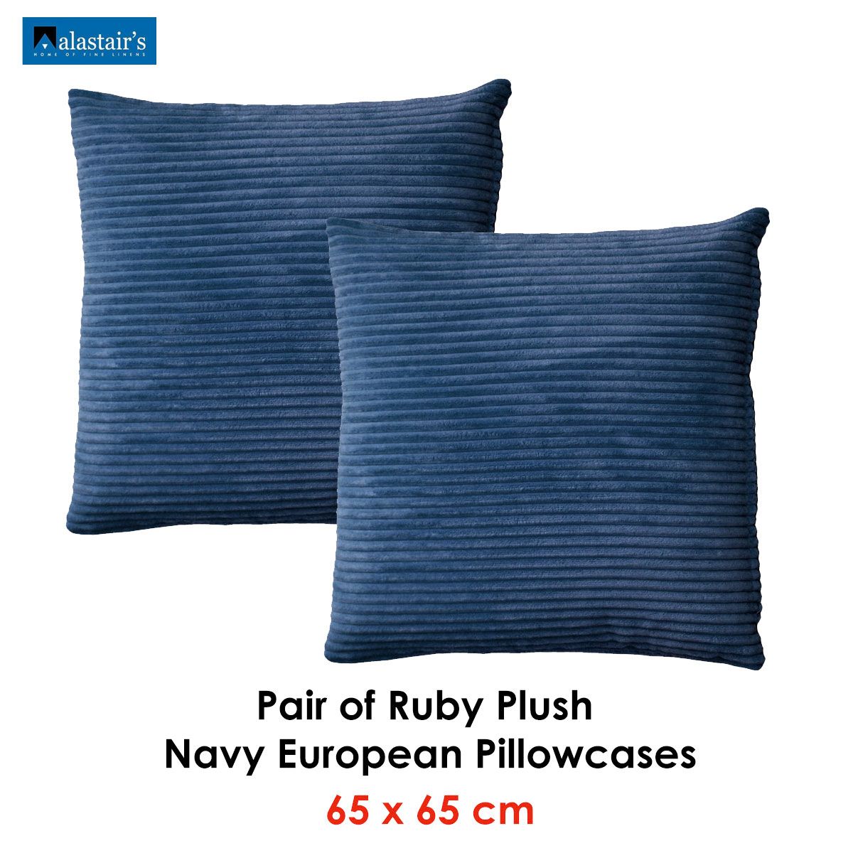 Navy blue european store pillowcases