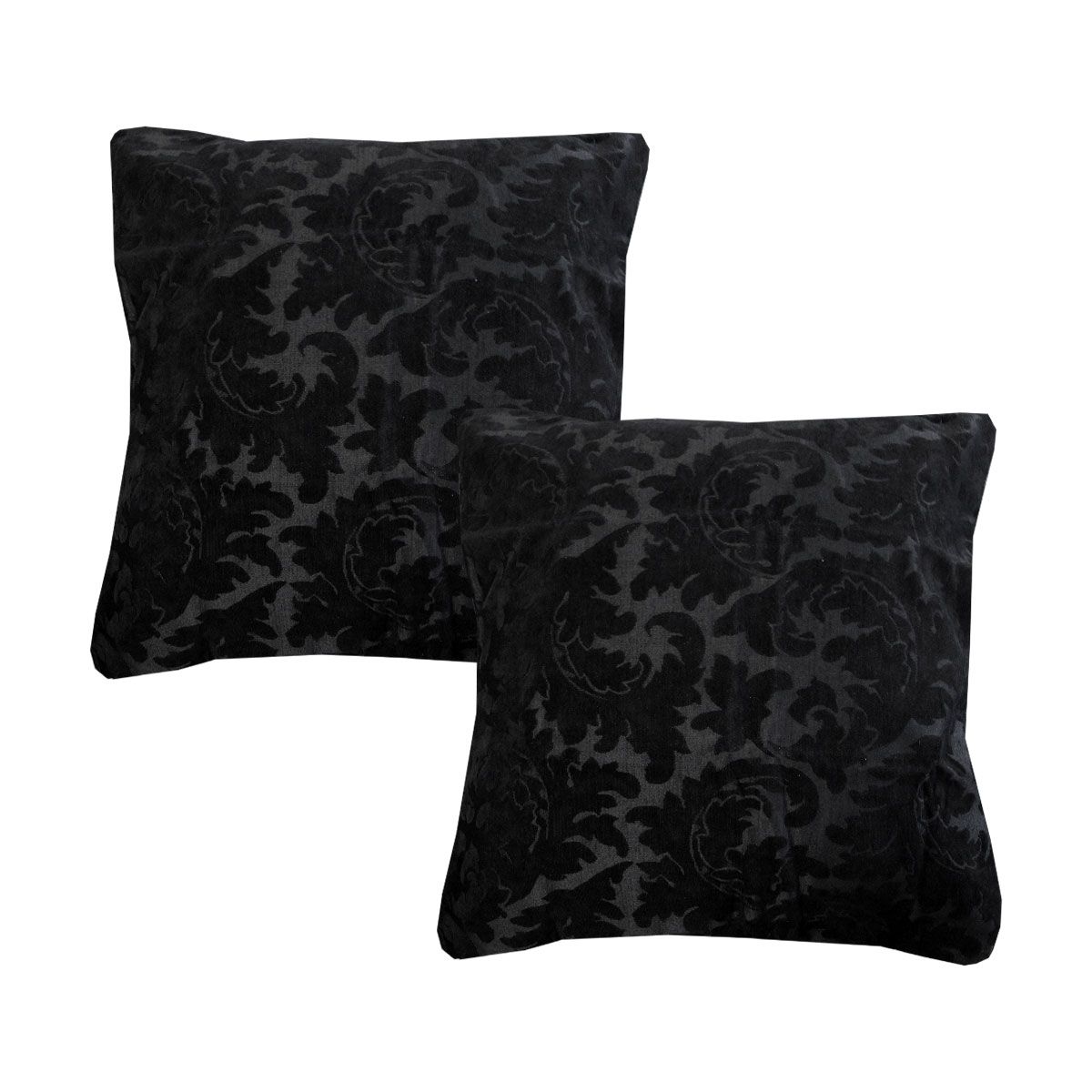 Black euro 2024 pillow cases