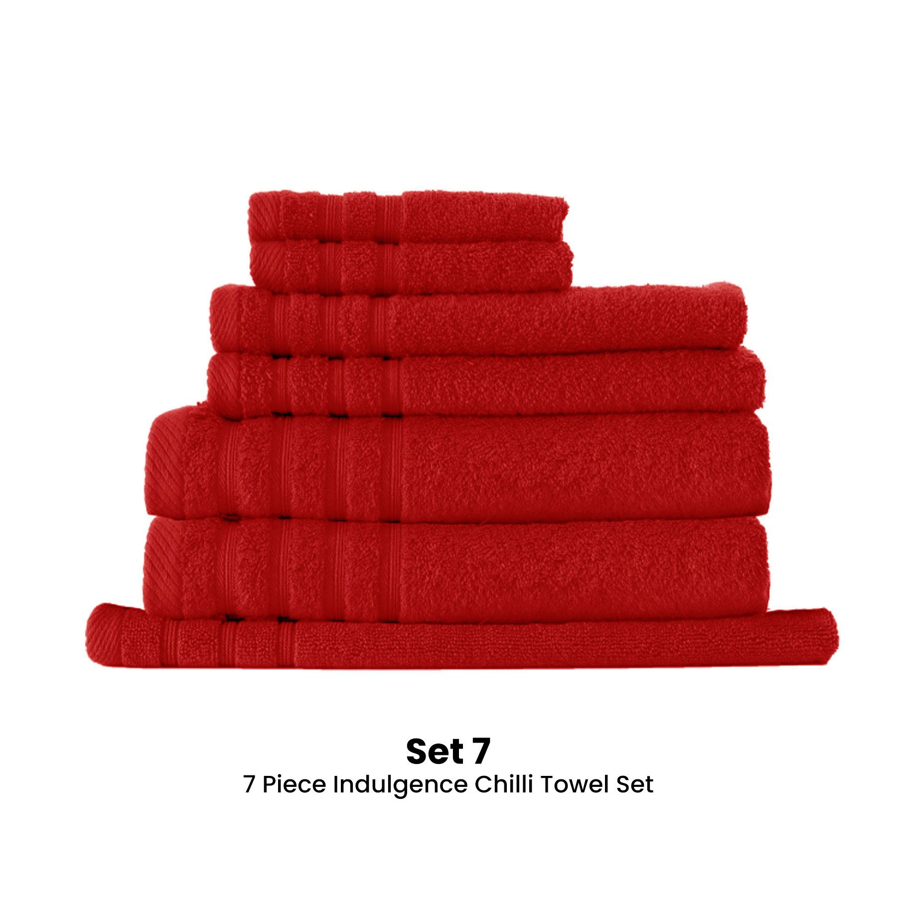 7 piece online towel set