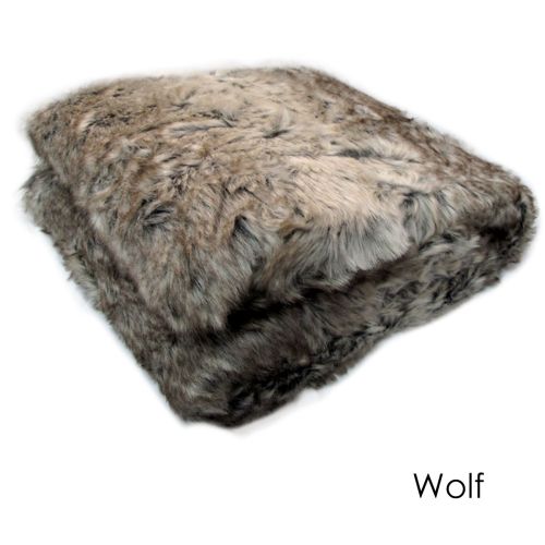 Faux Fur Animal Throw Rug 127 x 152 cm