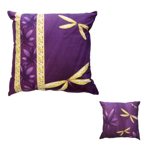 Soul Dragonfly Purple Square Filled Cushion 43 x 43 cm