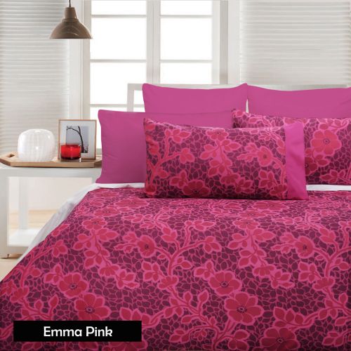 Emma Pink Quilt Cover Set by Accessorize