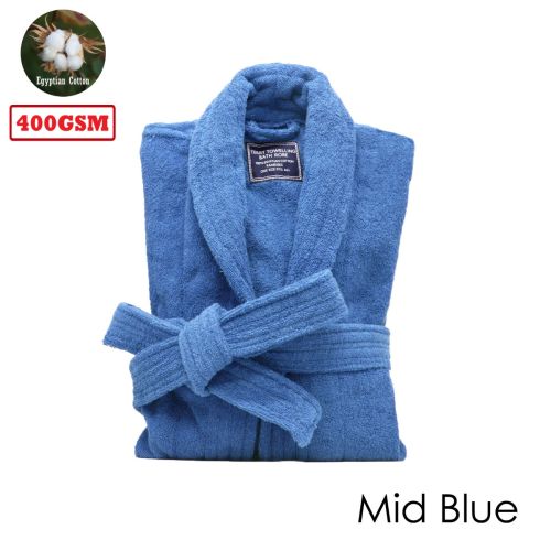 400gsm Egyptian Cotton Terry Toweling Bath Robe