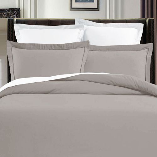 400TC 100% Pima Cotton Tailored Edge Quilt Cover Set Sage Single by Grand Aterlier