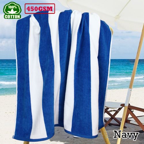 450gsm Cotton Jacquard Beach Towel 100 x 180 cm by Ramesses