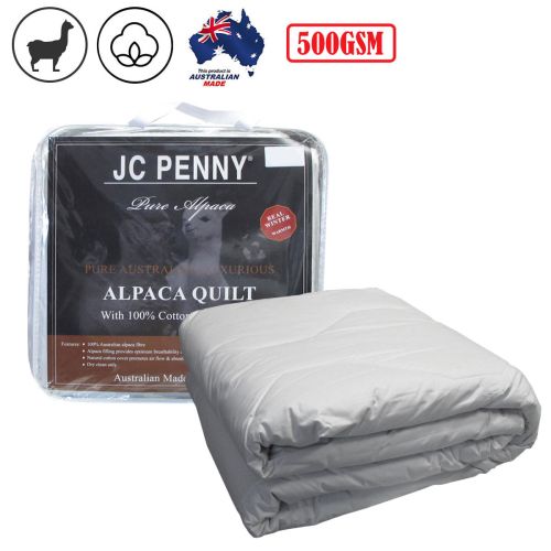 500GSM Alpaca Quilt with Cotton Japara Cover