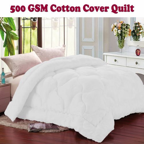 500gsm Cotton Cover Microfibre Quilt for Winter