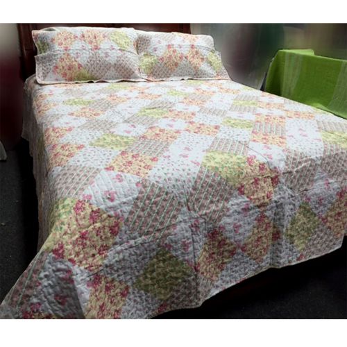 50% Cotton 50% Polyester Lightly Quilted Coverlet Set Pauline Queen