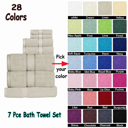 550gsm Cotton 7 Pce Towel Set by Kingtex