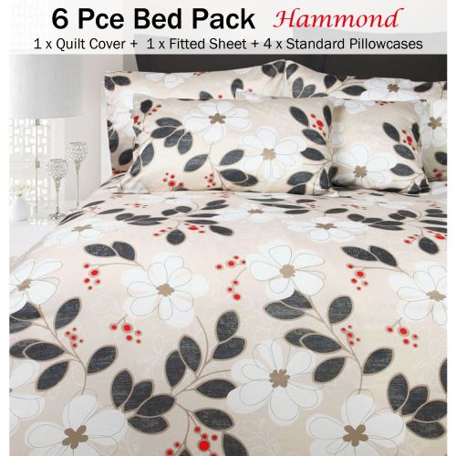 6 Pce Bed Pack Set Hammond by Big Sleep