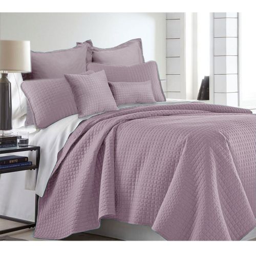 7 Piece Premium Hotel Collection Comforter Set Lavender by Ramesses