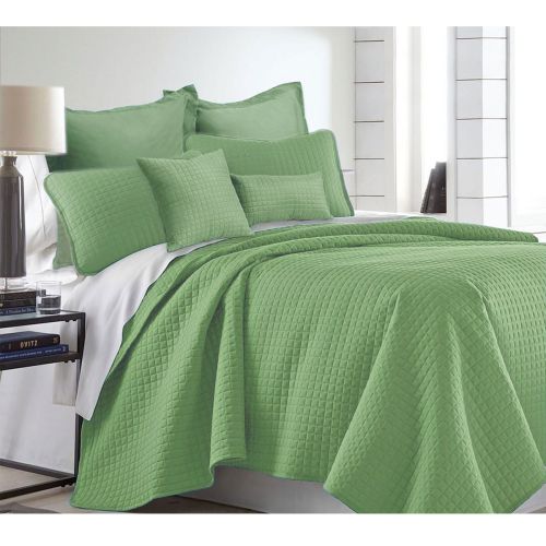 7 Piece Premium Hotel Collection Comforter Set Sage by Ramesses