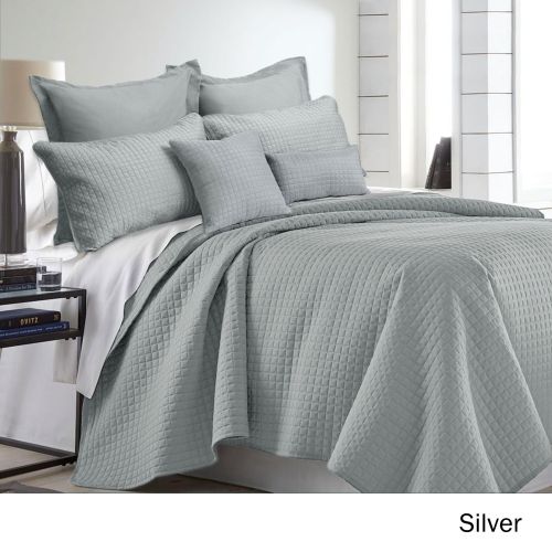 7 Piece Premium Hotel Collection Comforter Set Silver by Ramesses 