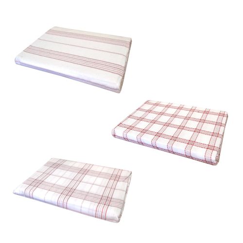 Red/White Cotton Polyester Table Cloth 150 x 210 cm