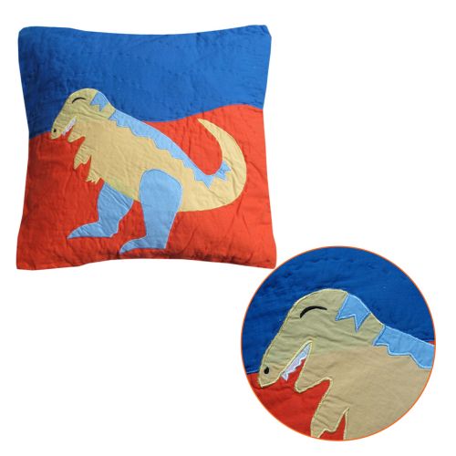Dinosaur Embroidered Filled Square Cushion 40 x 40 cm