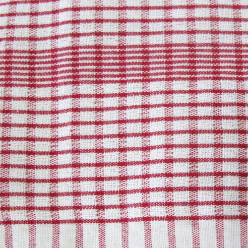 Set of 3 Jumbo Cotton Checkered Tea Towels 60 x 90 cm