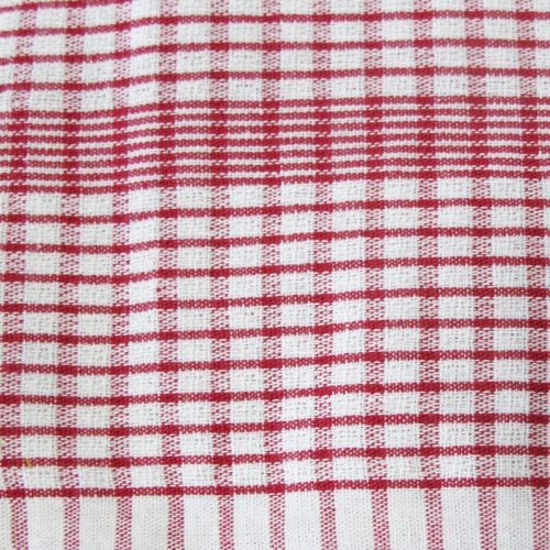 Set of 3 Jumbo Cotton Checkered Tea Towels 60 x 90 cm