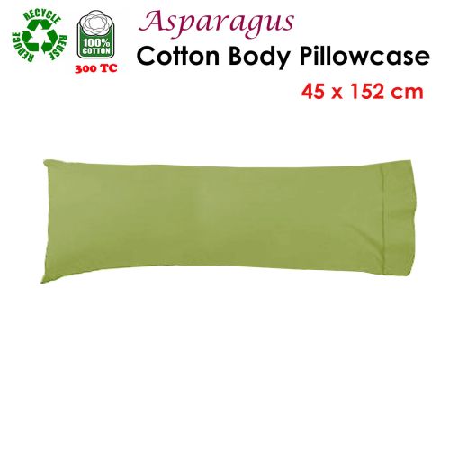 300TC Cotton Body Pillowcase Asparagus 45 x 152 cm by Accessorize