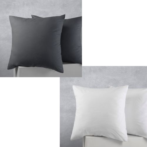 Pair of Cotton Polyester European Pillowcases 65 x 65 cm by Accessorize