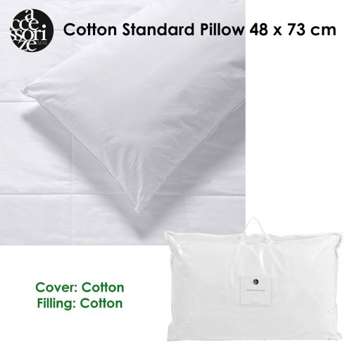 Cotton Standard Pillow 48 x 73 cm by Accessorize