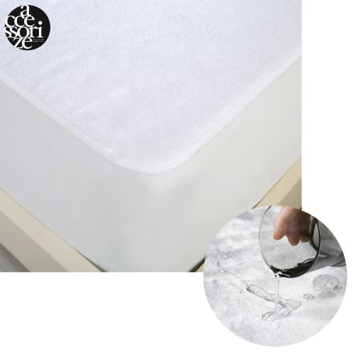 40cm Wall Fully Fitted Cotton Top Waterproof Mattress Protector by Accessorize
