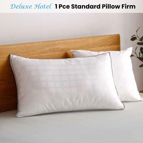 Deluxe Hotel Standard Pillow Firm 45 x 70 cm by Accessorize