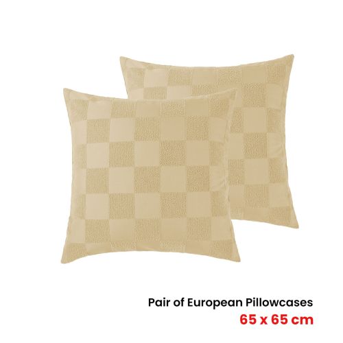 Pair of Tipo Safari Chenille European Pillowcases by Accessorize
