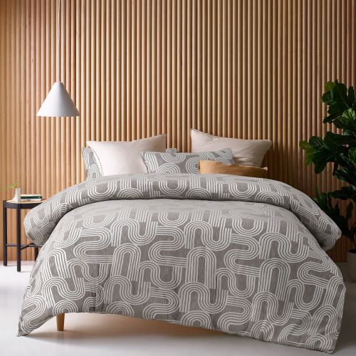 Brent Jacquard Quilt Cover Set by Accessorize