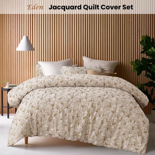Eden Jacquard Quilt Cover Set by Accessorize