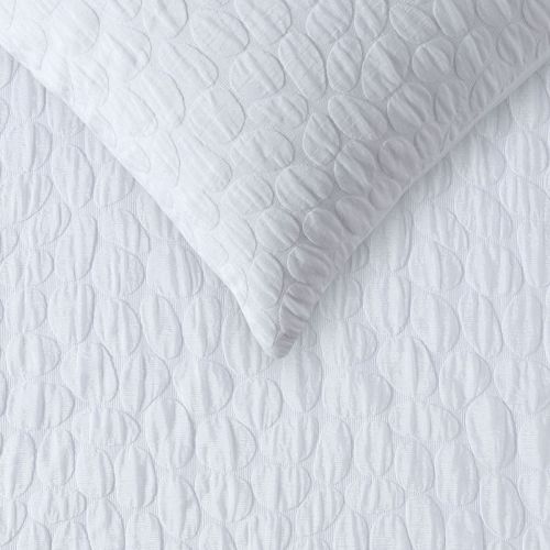 Pebble White Jacquard Quilt Cover Set Queen by Accessorize