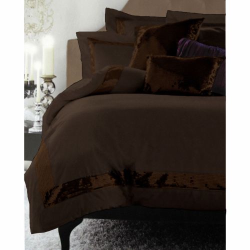 Sequins Chocolate Cotton Quilt Cover Set by Accessorize