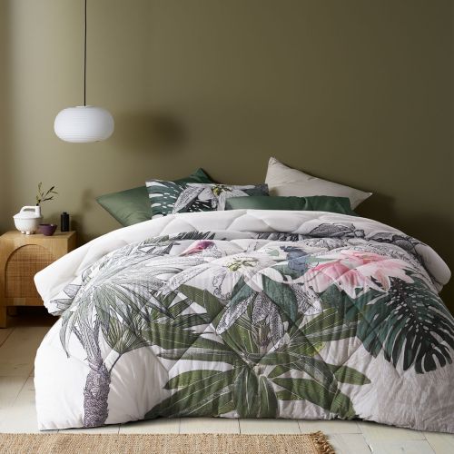 Curiosity Washed Cotton Printed 3 Piece Comforter Set by Accessorize