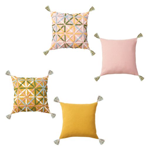 Adena Filled Square Cushion by Accessorize