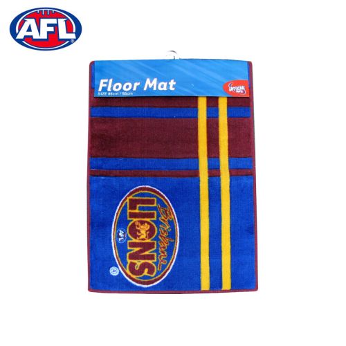 Brisbane Lions Rubber Backed Floor Mat 55 x 85 cm by AFL
