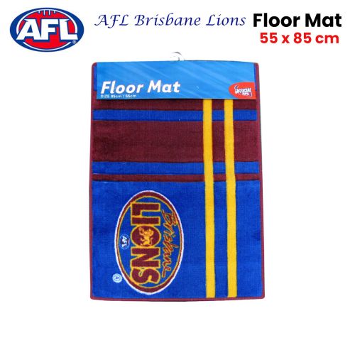 Brisbane Lions Rubber Backed Floor Mat 55 x 85 cm by AFL