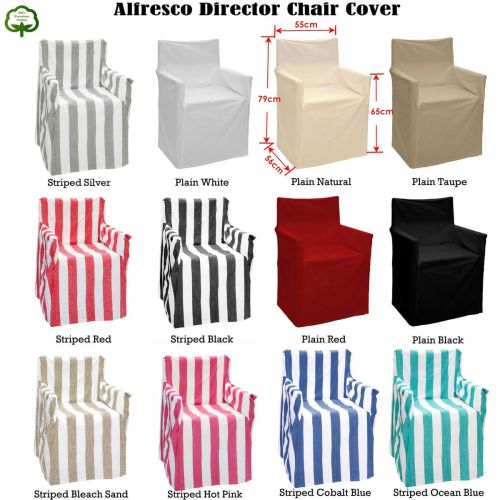 Striped directors chair 2025 covers