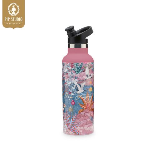 Angie Water Bottle Pip Garden Pink 600ml by PIP Studio